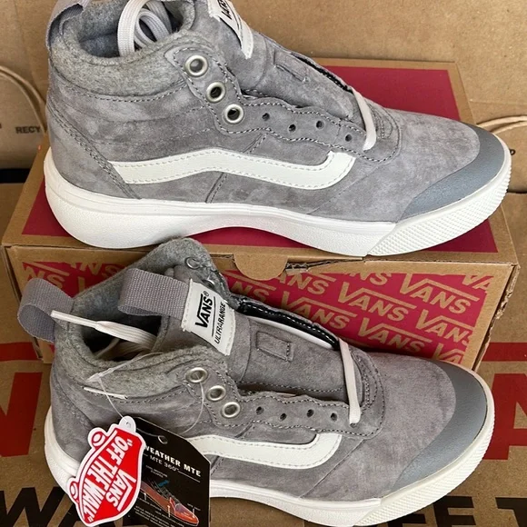 Vans Ultrarange Hi MTE Wool Frost Gray sneakers WMNS boots - Picture 2 of 16